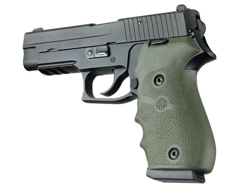 Sig Sauer P220 American Rubber Finger Groove OD Green 20001